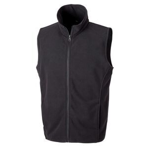 Result Core Mens Micro Fleece Gilet / Black